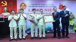 VKSND tỉnh Hải Dương vinh dự đón nhận Huân chương Lao động Hạng Nhì 