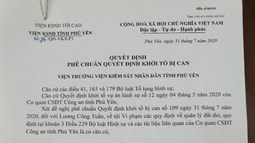 FV88 nhà cái World Cup 2026 tỉnh Phú Yên: Phê chuẩn Quyết định khởi tố nguyên Phó Chủ tịch UBND thị xã Sông Cầu