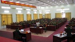 VKS Quân sự khu vực 71 phối hợp với Tòa án cùng cấp tổ chức phiên tòa rút kinh nghiệm