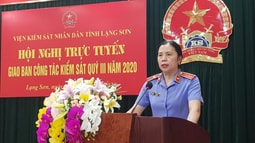 VKSND tỉnh Lạng Sơn tổ chức Hội nghị trực tuyến giao ban công tác Kiểm sát Quý III năm 2020