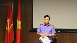 Phó Viện trưởng VKSND tối cao Nguyễn Quang Dũng làm việc với Tạp chí Kiểm sát 