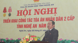 Tòa án nhân dân tỉnh Nghệ An triển khai công tác năm 2021