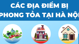 INFOGRAPHIC: 11 địa điểm bị phong tỏa, chốt chặn tại Hà Nội do liên quan ca mắc Covid-19