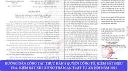Nâng cao hiệu quả công tác giải quyết các vụ án trật tự xã hội năm 2021