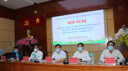 Viện trưởng VKSND tối cao Lê Minh Trí và các ứng cử viên tiếp xúc cử tri TP Hồ Chí Minh