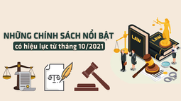 Infographic: Những chính sách nổi bật có hiệu lực từ tháng 10/2021