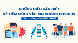 Infographic: Những điều cần biết về tiêm mũi 3 vắc xin phòng COVID-19