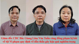 Phê chuẩn lệnh bắt Giám đốc CDC Bắc Giang