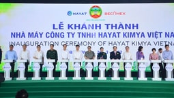 Thủ tướng Phạm Minh Chính dự Lễ Khánh thành Nhà máy Hayat Kimya Việt Nam tại Khu công nghiệp Becamex Bình Phước