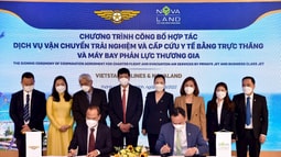 Ký kết hợp tác dịch vụ vận chuyển trải nghiệm và cấp cứu y tế bằng trực thăng và máy bay phản lực thương gia, Novaland hoàn thiện chuỗi dịch vụ, trải nghiệm cho khách hàng 