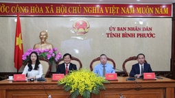 Tỉnh Bình Phước phối hợp cùng Becamex IDC tổ chức Hội nghị trực tuyến xúc tiến đầu tư với Trung Quốc