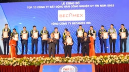 Becamex IDC liên tiếp 2 năm đạt danh hiệu Công ty Bất động sản công nghiệp uy tín nhất Việt Nam 