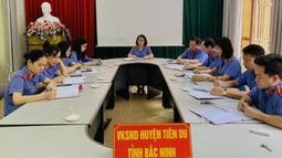 VKSND huyện Tiên Du đẩy mạnh công tác xây dựng Đảng gắn với công tác xây dựng Ngành