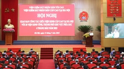 Hội nghị giao ban công tác 6 tháng đầu năm giữa VKSND cấp cao tại Hà Nội với 28 VKSND tỉnh, thành phố khu vực phía Bắc