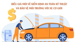 Infographic: Từ 8/10, áp dụng biểu giá mới về kiểm định an toàn kỹ thuật và bảo vệ môi trường với xe cơ giới