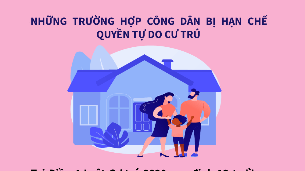 Infographic: Những trường hợp công dân bị hạn chế quyền tự do cư trú