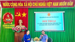 Viện trưởng VKSND tỉnh Bình Định đối thoại với đoàn viên, thanh niên cơ quan