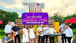 Lắng đọng cảm xúc trong đêm nhạc "Có hẹn với mùa Thu" tại Sân chơi đường phố - Binh Duong new city