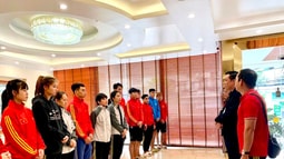 Lãnh đạo đoàn thể thao Bình Dương thăm các đội tuyển trước thềm FV88 online tỷ lệ cược cao Thể thao toàn quốc 2022