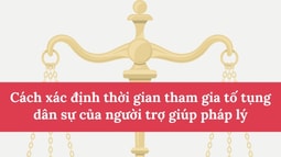 Infographic: Xác định thời gian tham gia tố tụng dân sự của người trợ giúp pháp lý