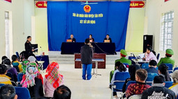 VKSND huyện Tân Uyên (Lai Châu) phối hợp với TAND cùng cấp xét xử lưu động 03 vụ án hình sự 