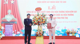 Công bố, trao Quyết định bổ nhiệm Viện trưởng VKSND tỉnh Phú Thọ