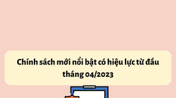 Infographic: Chính sách mới nổi bật có hiệu lực từ tháng 04/2023