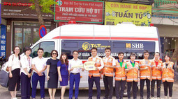 T&T Group và SHB tặng xe cứu thương cho đội hỗ trợ sơ cứu Fas Angel Hà Nội