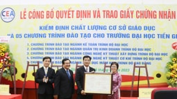 Trường Đại học Tiền Giang đạt kiểm định chất lượng giáo dục cơ sở chu kỳ 2