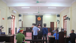 VKSND huyện Can Lộc phối hợp tổ chức phiên tòa hình sự trong cụm thi đua