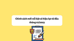 Infographic: Chính sách mới nổi bật có hiệu lực từ tháng 07/2023