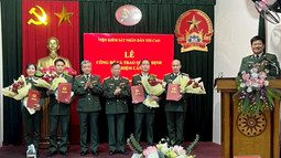 Công bố và trao quyết định bổ nhiệm lãnh đạo Viện kiểm sát quân sự Quân khu 3