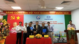 Đội xe đạp nam Nhựa Bình Minh Bình Dương  xuất quân, nhận gói tài trợ có thời hạn 3 năm