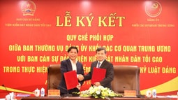 Tăng cường phối hợp trong công tác đảng giữa Ban cán sự đảng VKSND tối cao và Ban Thường vụ Đảng uỷ Khối các cơ quan Trung ương