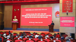 Gặp mặt cán bộ hưu trí VKSND tối cao tại Hà Nội nhân dịp Tết Nguyên đán Giáp Thìn năm 2024