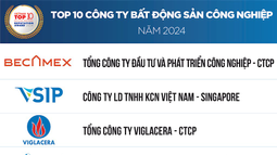 Becamex IDC lần thứ 4 liên tiếp đứng đầu Bảng xếp hạng Top 10 Công ty Bất động sản công nghiệp uy tín năm 2024