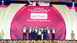 Tổng Công ty Becamex IDC lần thứ 4 liên tiếp được vinh danh Top 10 Công ty Bất động sản Công nghiệp uy tín nhất Việt Nam
