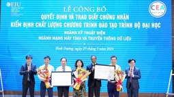 Trường Đại học Quốc tế Miền Đông có 2 chương trình đào tạo với tỉ lệ số tiêu chí đạt 100% theo tiêu chuẩn kiểm định của Bộ GD&ĐT