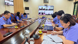 VKSND tỉnh Hòa Bình phối hợp tổ chức phiên tòa xét xử rút kinh nghiệm trực tuyến