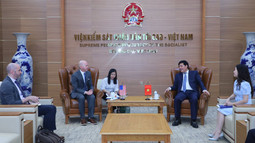Lãnh đạo VKSND tối cao Việt Nam tiếp Công tố viên cao cấp, Bộ Tư pháp Hoa Kỳ