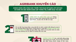 Agribank cảnh báo chiêu thức sử dụng ứng dụng giả mạo nhằm đánh cắp thông tin và chiếm đoạt tiền trong tài khoản