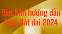 Các văn bản hướng dẫn Luật Đất đai năm 2024 mới nhất