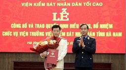 Công bố và trao quyết định bổ nhiệm chức vụ Viện trưởng VKSND tỉnh Hà Nam