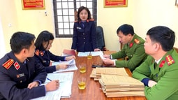 VKSND thành phố Hà Tĩnh trực tiếp kiểm sát tại Cơ quan Thi hành án hình sự Công an cùng cấp