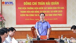 Kiểm tra việc thực hiện Quyết định đặc xá của Chủ tịch nước năm 2025 tại Vĩnh Phúc