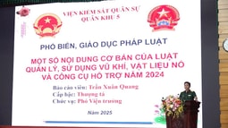 Viện kiểm sát quân sự Quân khu 5 đẩy mạnh tuyên truyền, phổ biến giáo dục pháp luật