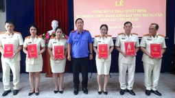VKSND tỉnh Bình Dương công bố và trao Quyết định bổ nhiệm Kiểm sát viên trung cấp, Kiểm sát viên sơ cấp