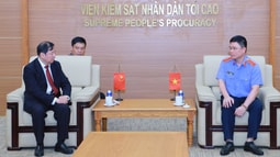Lãnh đạo VKSND tối cao Việt Nam tiếp xã giao Đoàn đại biểu VKSND thành phố Bắc Kinh, Trung Quốc