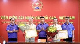 Lễ trao tặng Huy hiệu 30 năm tuổi Đảng cho đảng viên thuộc Đảng bộ Báo Bảo vệ pháp luật
