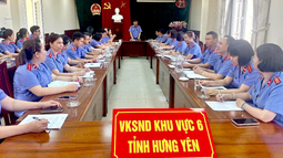 Hưng Yên: VKSND Khu vực 6 phát động phong trào thi đua năm 2025
